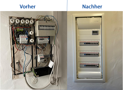 alter und neuer Sicherrungskasten